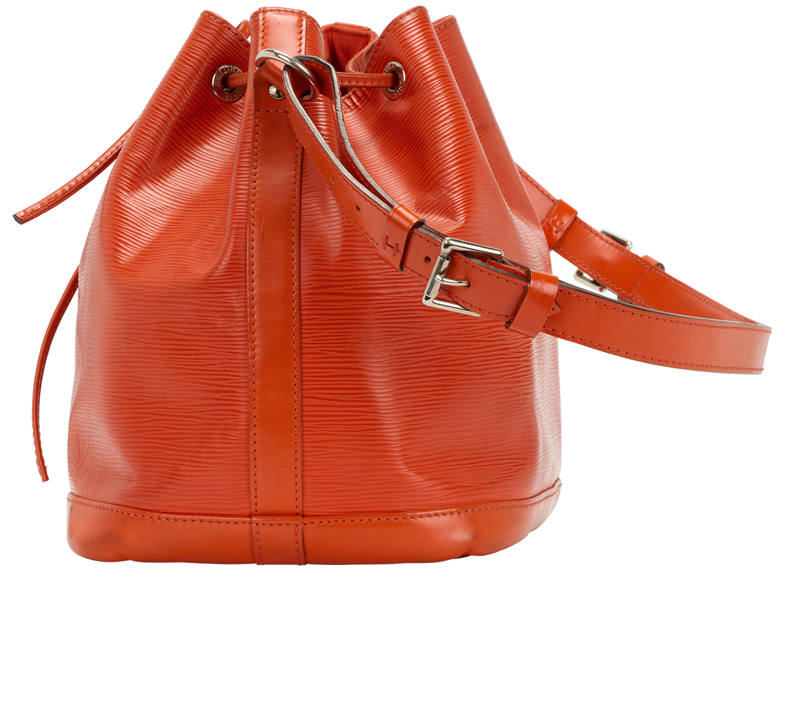 Petit Noe, &pound;495, Handbags, Orange, Leather, Bottom view